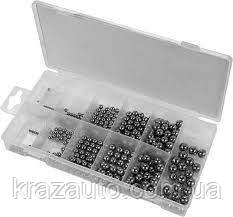 Кульки сталеві YATO різних розмірів Ø = 3/32” — 13/32", 470 шт. YT-06680, фото 1