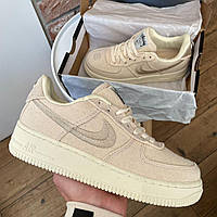 Женские Кроссовки Nike Air Force 1 x Stussy Fossil 36-37-38-39