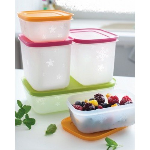 Набор охлаждающих лотков Tupperware из 5ти штук разной емкости. - фото 1 - id-p300186315