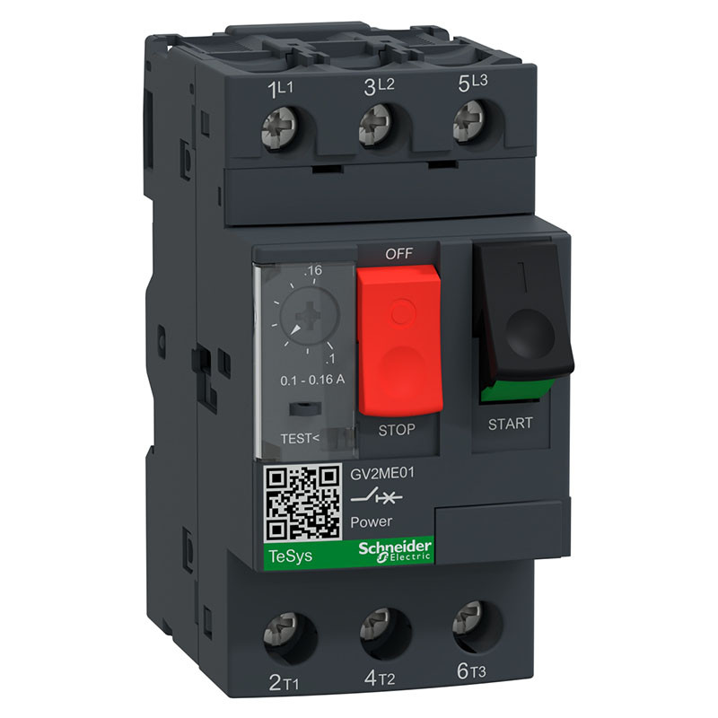 Автомат защиты двигателя Schneider Electric TeSys 0,1-0,16А (GV2ME01) - фото 1 - id-p528301893