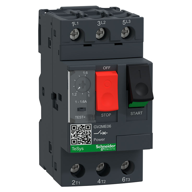 Автомат захисту двигуна Schneider Electric TeSys 1-1,6 А (GV2ME06)