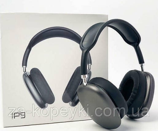 Бездротові повнорозмірні навушники P9 Bluetooth, MP3, AUX  Black/чорні, фото 1