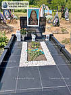 Незвичайний надгробний пам'ятник з граніту з кольоровим портретом № 125, фото 8