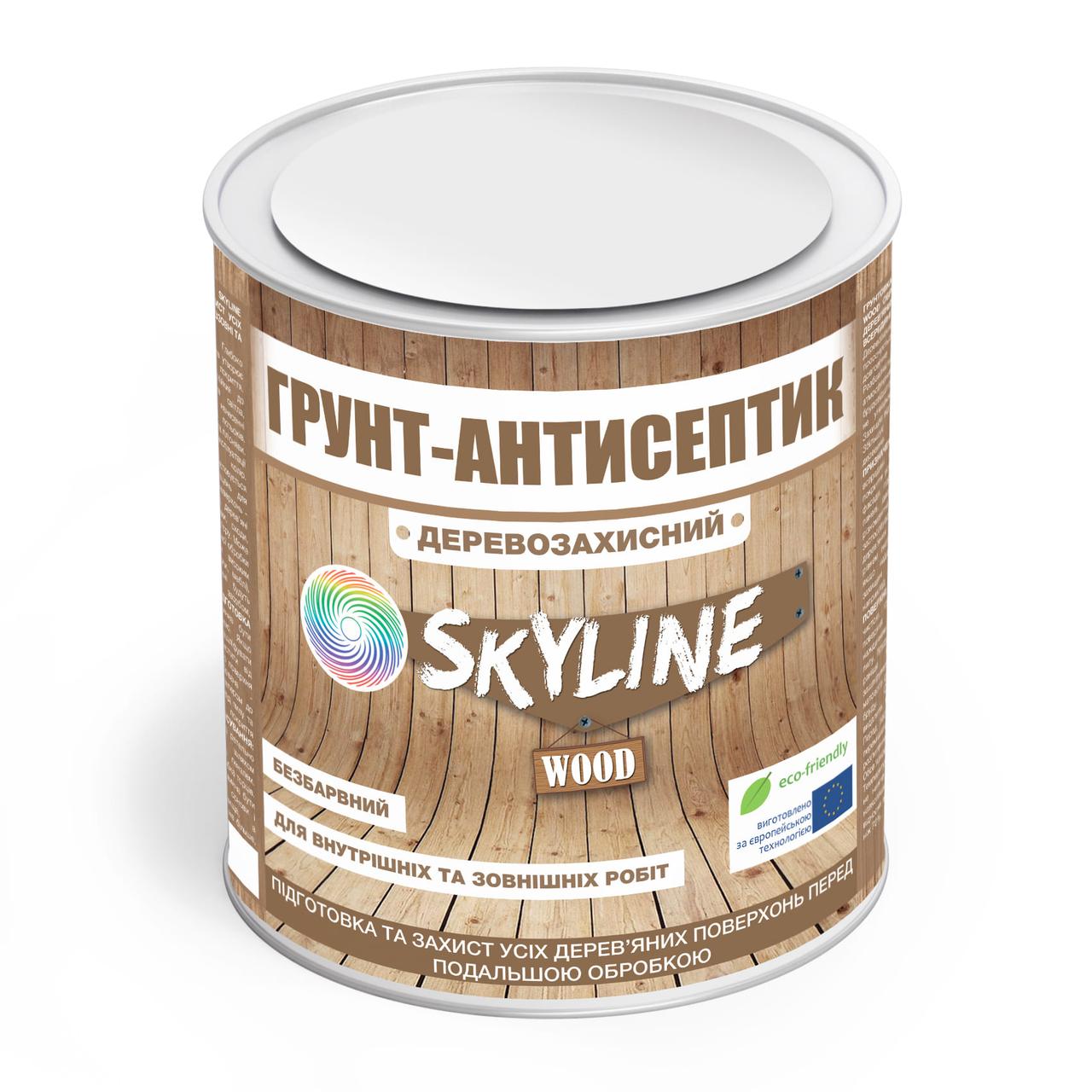 Грунт-антисептик деревозахисний Skyline 0.75 л, фото 1