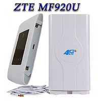 4G Wi-Fi Роутер ZTE MF920U (KS,VD,Life) з антеною MIMO 2×9dbi + кабель 3 метри Укр!