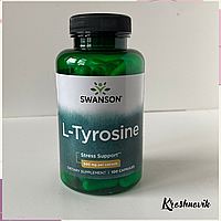 Swanson L-tyrosine 500, L-тирозин, 100 капсул