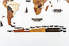 Багатошарова дерев'яна карта світу на стіну, фото 5