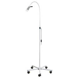 Оглядова LED лампа, з ручкою та підставкою, біла, Luxamed