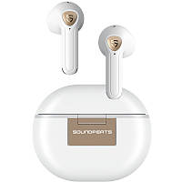 Безпровідні навушники Bluetooth для телефону вкладиші SoundPEATS Air3 Deluxe HS white блютуз