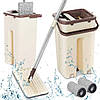 Швабра та відро Scratch Cleaning Mop + Подарунок Запасна насадка 32*12 см / Швабра лентяйка, фото 3