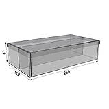 Коробка акрилова EKOSTAR  260х140х65 з кришкою, фото 4