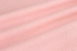 Лоскуток. Муслін однотонний двошаровий жатий, колір рожево-пудровий 47*140 см, фото 2