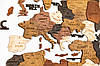 Карта Світу на стіну, дерев'яна багатошарова з країнами та столицями 3д, фото 8