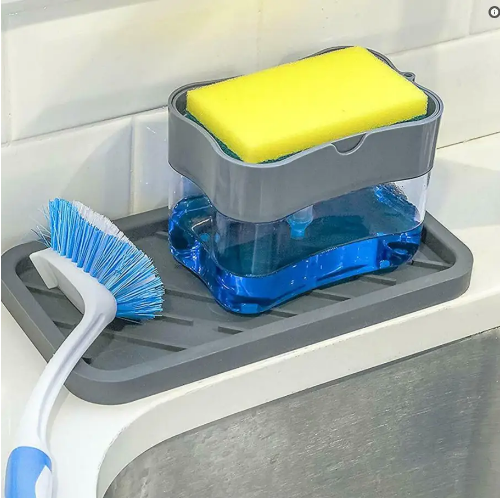 Купить Контейнер диспенсер для моющего средства Soap Pump Sponge Cadd ...