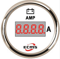 Цифровой амперметр в лодку ECMS PEA-WS±150A диаметр 52мм белый 800-00166