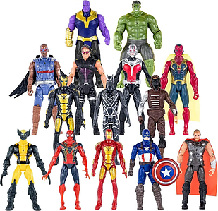 Набір фігурок 14в1 Месники, 17 см - Marvel, Avengers, action figures