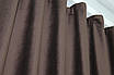 Комплект штор (2шт. 1,5х2,75м.) оксамит (бархат) "Kadife". Колір коричневий. Код 1131ш 30-949, фото 6
