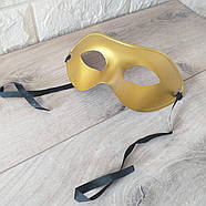 Карнавальна маска "Августина" 24*9 см Золотистий (KG-6623), фото 3
