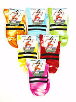 Женские носки спортивные средние Montebellо хлопковые тай-дай расцветка. размер 36-39, 12 пар/уп. микс цветов
