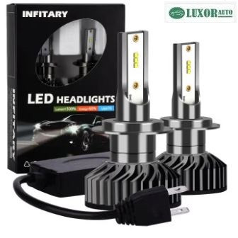 Світлодіодні LED автолампи INFITARY F2 H7 Zes chip 72W 10 000LM з обманкою (Canbus) LED лампи H7 6500K