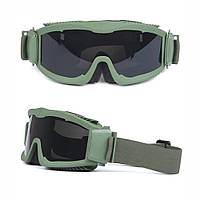 Тактические защитные очки Jungle Storm S68 баллистическая маска со сменными линзами