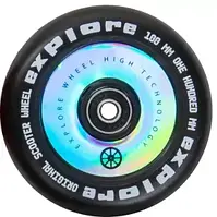 Колесо для трюкового самоката Explore Scooter Wheel, 100 мм + ABEC 9 чорний (055171)