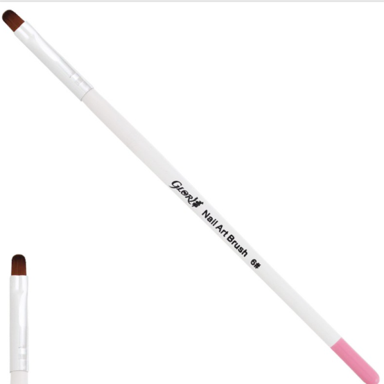 Пензель Фурман закруглений для гелю NAIL ART BRUSH 6