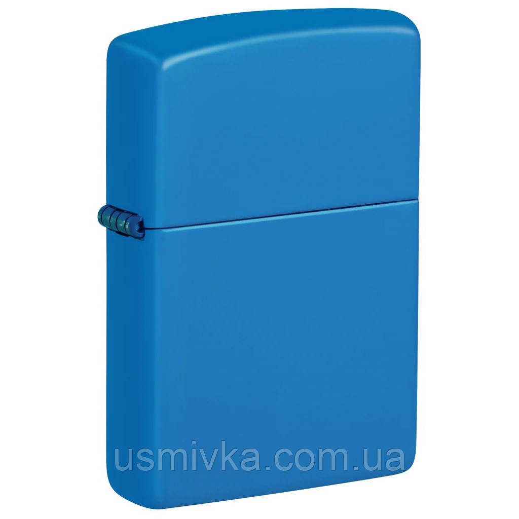 Zippo Classic Sky Blue Matte 48628 запальничка Zippo блакитна
