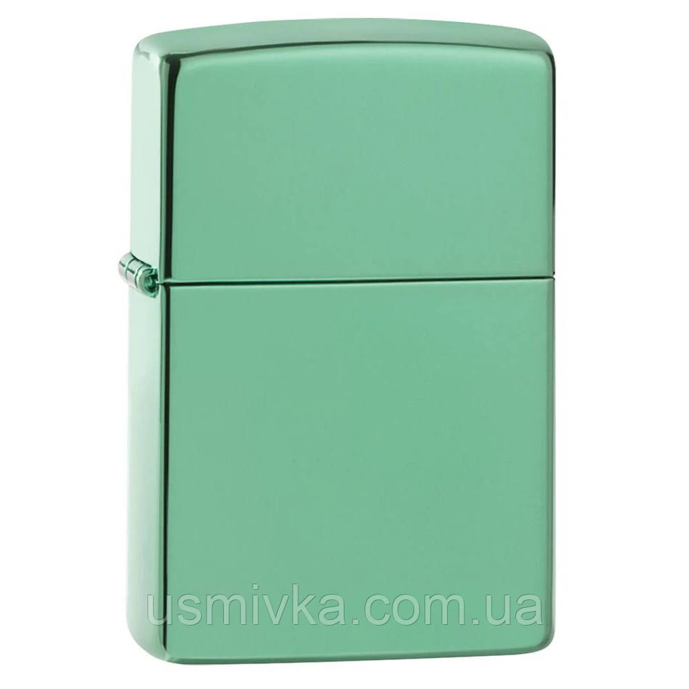 Zippo Classic High Polish Green 28129, запальничка зипо зелена, фото 1
