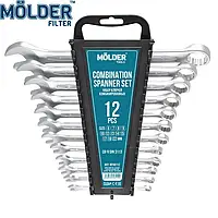 Набор ключей комбинированных рожково накидных MOLDER 6-22 мм 12 шт (MT58112)