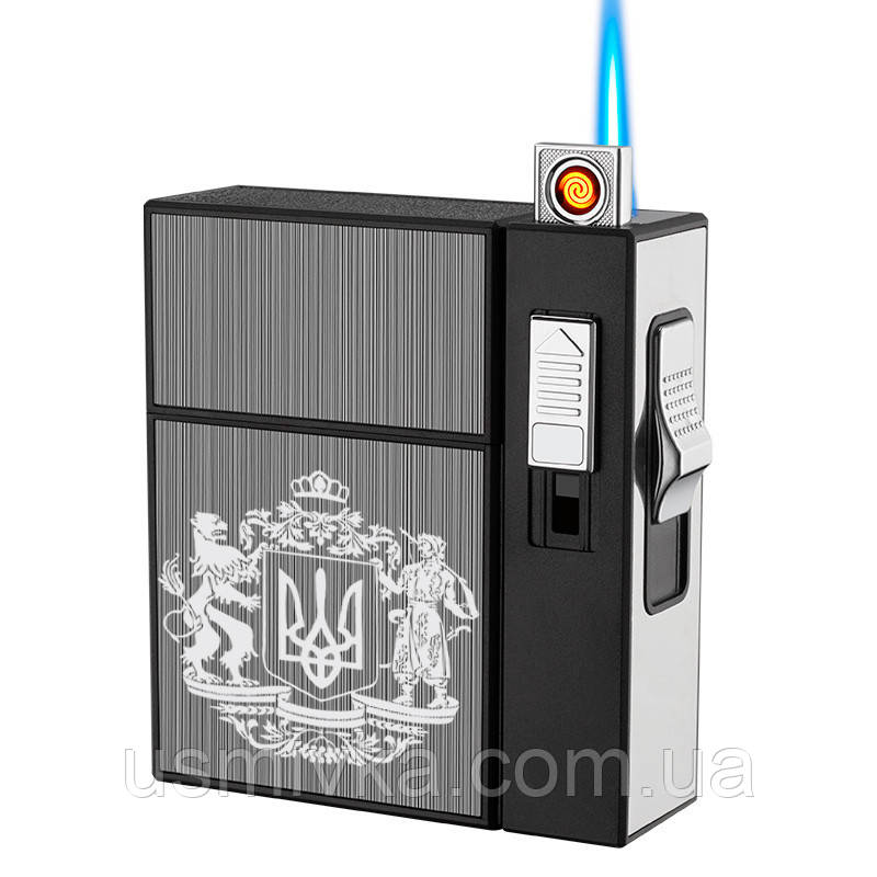 Запальничка USB та газові два режими полум'я з футляром у подарунковому пакованні US-641U1