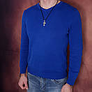 Шовкова цепочка з хрестиком срібло. Срібний кулон хрест і шовковий шнурок зі срібним замком., фото 8