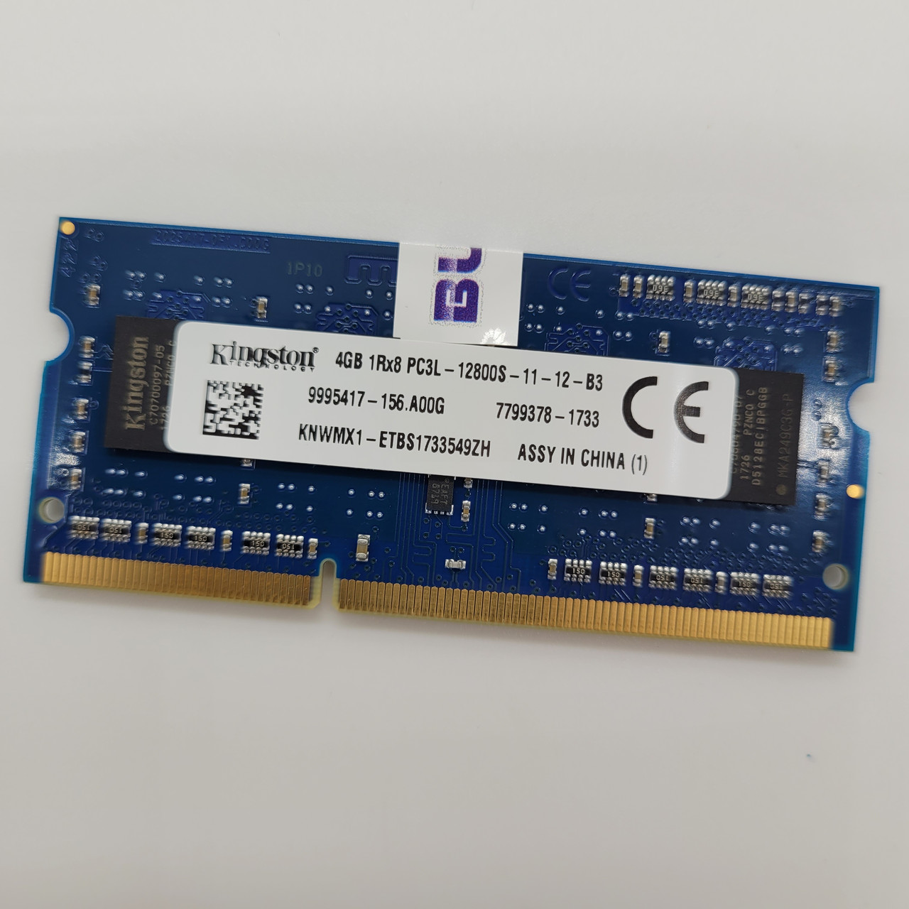 Оперативна пам'ять для ноутбука Kingston SODIMM DDR3L 4Gb 1600MHz PC3L-12800S 1R8 CL11 (KNWMX1-ETB) Б/В