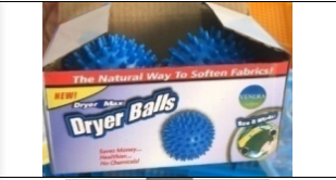 Кульки для прання в пральній машині Dryer Balls 2 шт.. Пральні силіконові кульки для білизни BR00024, фото 4