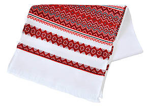 Тканий весільний рушник з вишивкою "Сват" 2,4 м, фото 2