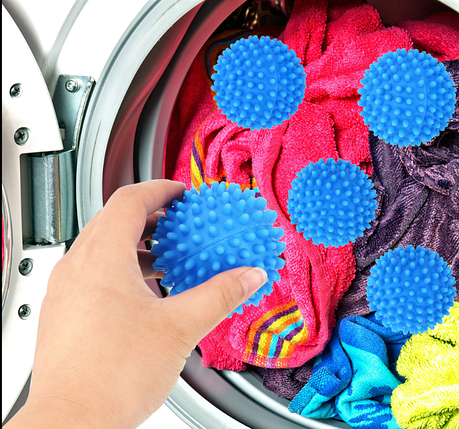 Кульки для прання в пральній машині Dryer Balls 2 шт.. Пральні силіконові кульки для білизни BR00024, фото 1