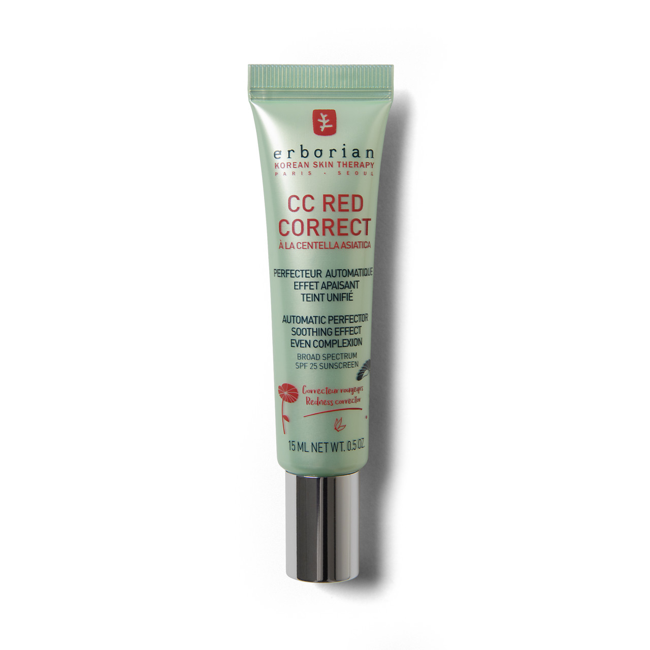 СС крем для обличчя коригувальний, SPF 25 Erborian CC Red Correct, фото 1