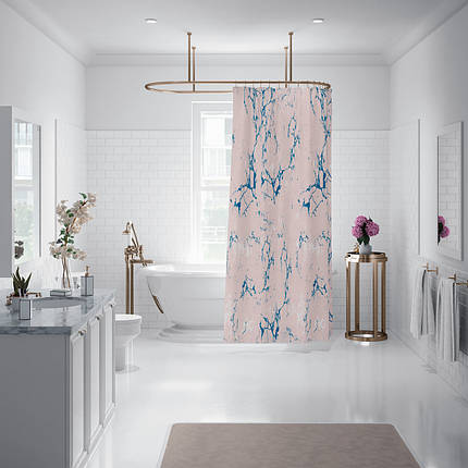 Штора для ванной Rose Marble  180*200 см Tropik Турция, фото 1