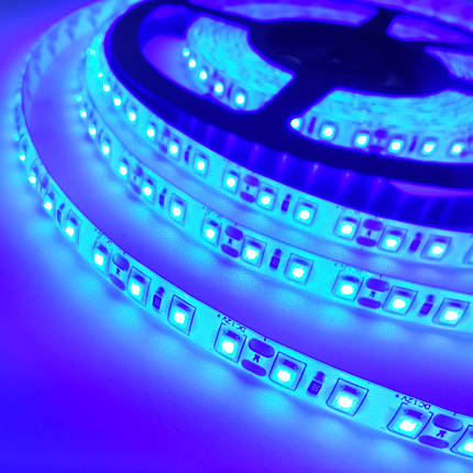 LED стрічка SMD2835 120шт/м 9W/м IP20 12V 11000K 1605, фото 2