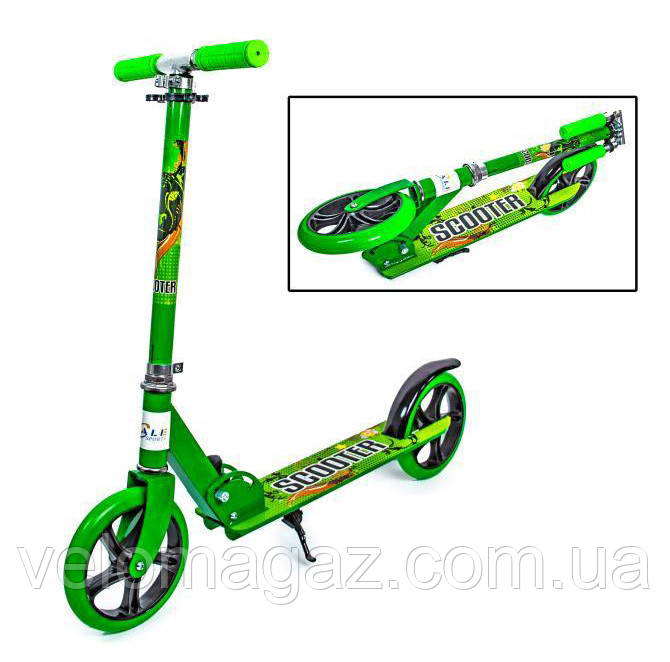 Двоколісний самокат складаний Scooter 460 Green