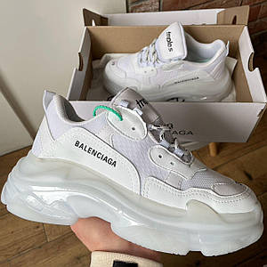 Жіночі Кросівки Balenciaga Triple S Clear Sole White 40