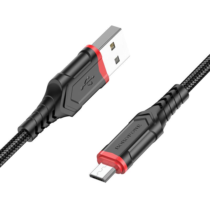 Кабель для зарядки MicroUSB Android BOROFONE BX67 |1м| Чорний