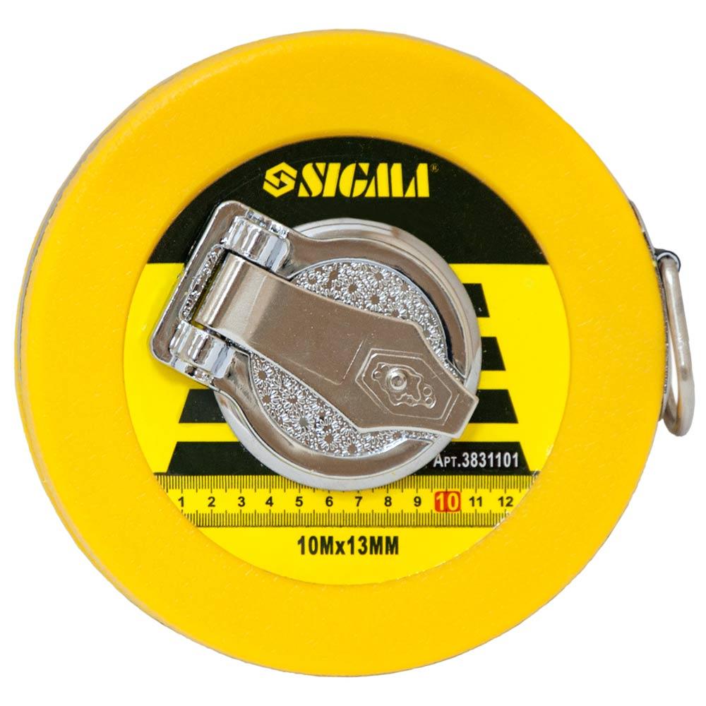Рулетка скловолокно 10 м×13мм SIGMA (3831101)