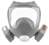 Полнолицевая маска с 2-мя химическими фильтрами трапеция А1 крепление фильтра резьба аналог Сталкер-3 Антоніо
