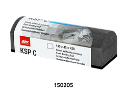 Шліфувальна колодка APP сіра, напівкругла, C 140х45хR20 мм