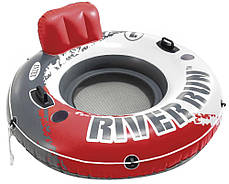 Надувне коло Intex 56825 (135 см) (Червоне), фото 3