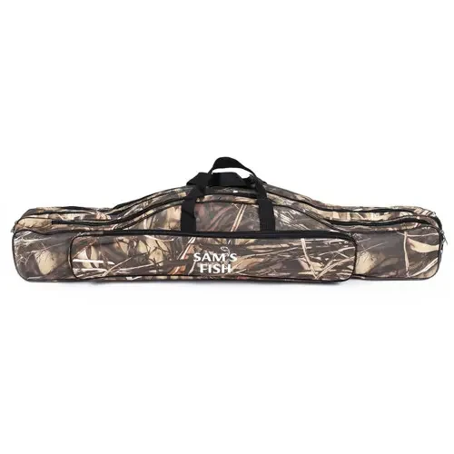 Чохол для вудлищ Sams Fish камуфляж 3 відділи 90 см, фото 1