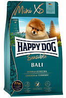 Корм для собак мелких и очень мелких пород до 5 кг Happy Dog мини XS XS Бали с курицей и куркумой 1,3 кг