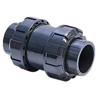 Обратный клапан с пружинной (клеевой) PVC D.40мм, PN16