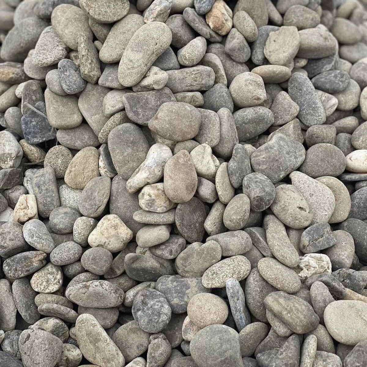 Галька гравій річковий сірий для клумб, прудів, водойм та ландшафту (ціна за 1 кг від 1 тони), фото 1